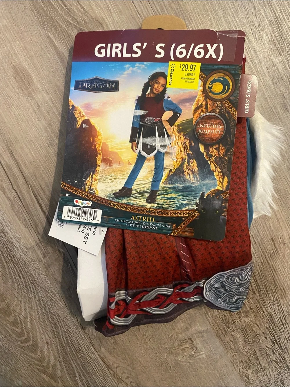 How To Train Your Dragon Girls Jumpsuit Costume, Halloween Costume Size S 6/6X